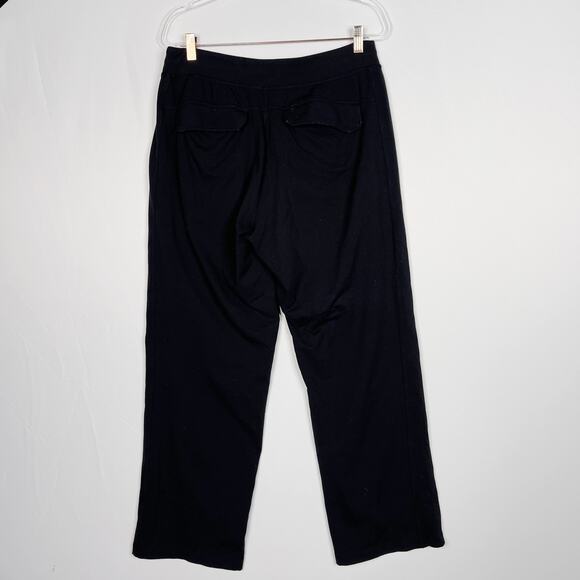 Lululemon Mens Large L Black Straight Leg Sweatpants Knit Pockets Pull On - Picture 2 of 7